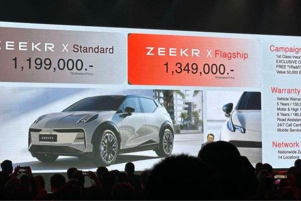 ZEEKR launches ZEEKR X model starting 1.199 million baht.
