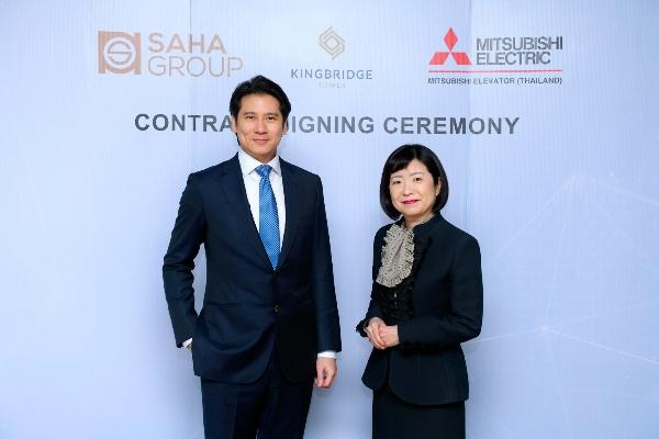 คิงบริดจ์ ทาวเวอร์ เลือกติดตั้งลิฟต์และ บันไดเลื่อนจาก มิตซูบิชิ​  32 ตัว