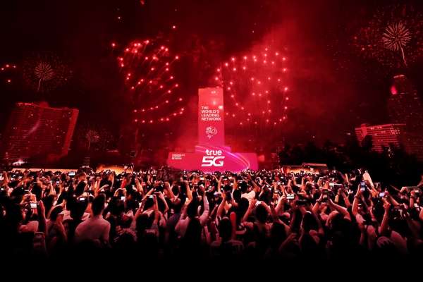 ทรู 5G เผย 5 จังหวัดใช้งานดาต้าช่วงเคาท์ดาวน์สูงสุด