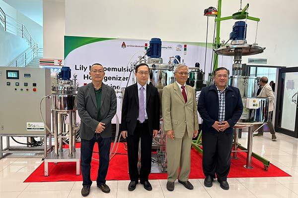 มข. จับมือ ลิลลี่ ฟาร์มา อวดโฉมเครื่อง Nanoemulsion Homogenizer