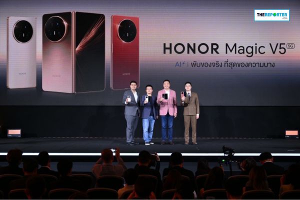 HONOR Magic V5 เขย่าตลาดไทย เปิดตัวจอพับบางสุดในโลก!