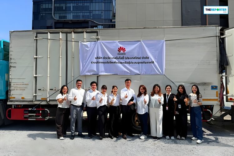 หัวเว่ย ลุยน้ำท่วมใต้ ผนึก ทัพอากาศ ส่งถุงยังชีพ กู้ วิกฤต ด่วน