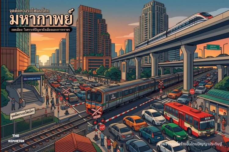 ช็อกกลางกรุง เปิดสาเหตุจุดตัด ทางรถไฟอโศก ไร้ทางแยกต่างระดับ