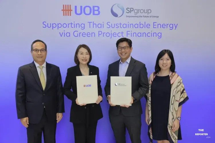 ยูโอบี สนับสนุนสินเชื่อโครงการสีเขียว 1.65 พันล้านบาทให้ SP Group
