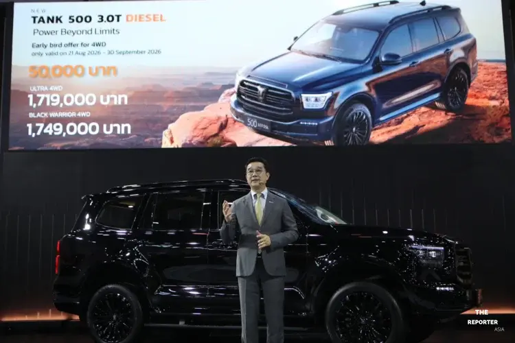 NEW TANK 500 3.0T DIESEL รถยนต์พรีเมียม PPV ขุมพลังดีเซลเทอร์โบ