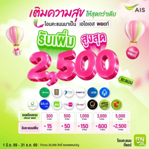 AIS ดึง Big C และ Watsons ขยายพาร์ตเนอร์ มุ่งสู่ Points Hub