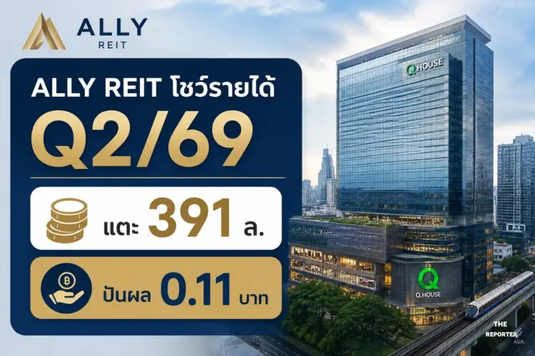 ALLY REIT โชว์รายได้ Q2/69 แตะ 391 ล. ปันผล 0.11 บาท