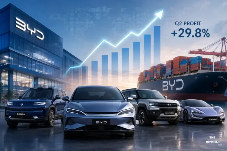 BYD โกยกำไร ไตรมาส 2 ฟื้นตัวแกร่ง หลังยอดส่งออกทุบสถิติ