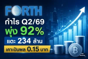 FORTH กำไร Q2/69 พุ่ง 92% แตะ 234 ล้าน เคาะปันผล 0.15 บาท