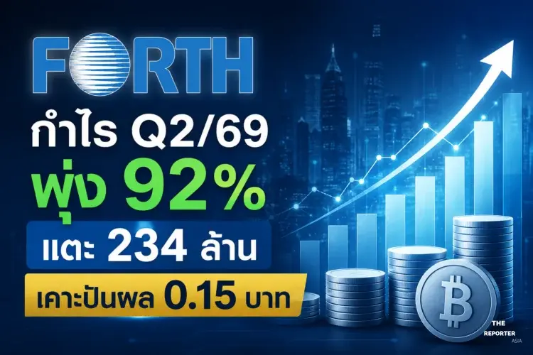 FORTH กำไร Q2/69 พุ่ง 92% แตะ 234 ล้าน เคาะปันผล 0.15 บาท