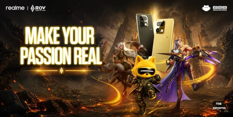realme จัด 828 Fan Festival 2026 ชวนแข่ง RoV ชิง realme 16 Pro+ 5G