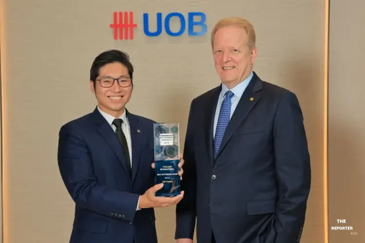 ยูโอบี ประเทศไทย คว้า Best Sustainable Bank 2026 ดันพอร์ตสินเชื่อยั่งยืนทะลุ 7.4 หมื่นล้าน