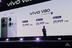 vivo V80 เปิดตัวในไทย ชูเลนส์ ZEISS พอร์ตเทรต แบต 7200mAh เริ่ม 21,999 บ.